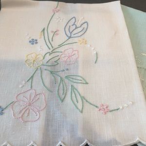 NWT 100% linen embroidered tea towels - Portugal